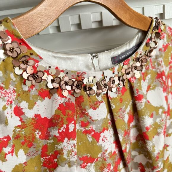 Boden Abstract Silk Sheath Dress Embellished
Mustard Yellow Spring Office 10 - Picture 3 of 10